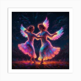 Angels Dance Art Print