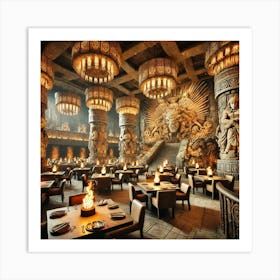 Sovereign Flame Restaurant Interior Art Print