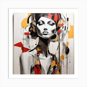 Abstract Of A Woman Art Print