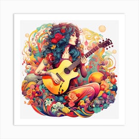 Acoustic Guitar Art Print