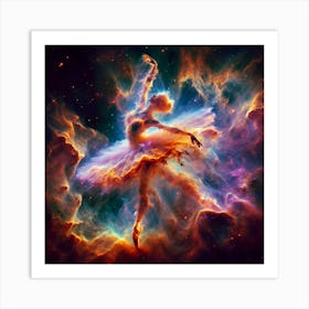 Dancer in the smoke Art Print