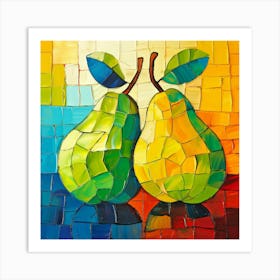 Two Pears 4 Art Print