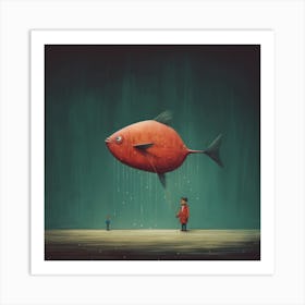 Fish In The Rain Affiche