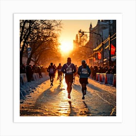 Marathon Full Ice  Art Print