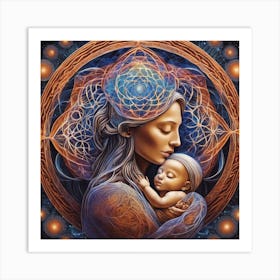 Mother And Child 1 Art Print