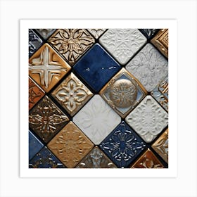 Ceramic Tile Mosaic Art Print