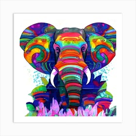 Elephant Painting Art Print