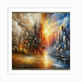 Futuristic Cityscape 2 Art Print