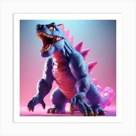 Godzilla 7 Art Print