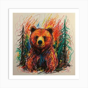 Grizzly Bear Art Print