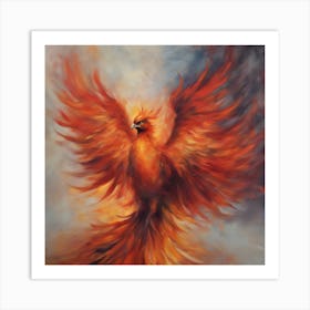 Fiery Phoenix 14 Art Print