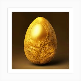 Golden Easter Egg 1 Art Print