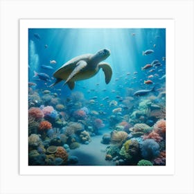 Sea Turtle Art Print