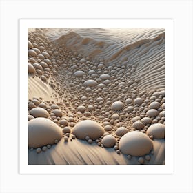 Sand Spheres Art Print