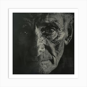 Portrait Of An Old Man Art Print