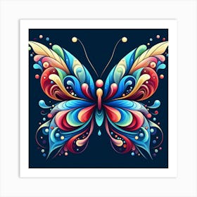 Colorful Butterfly 2 Art Print