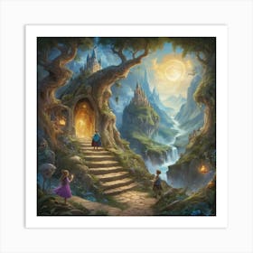 Fairytale Castle Art print paintings 1 Art Print