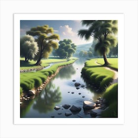 Landscape Painting 171 Art Print