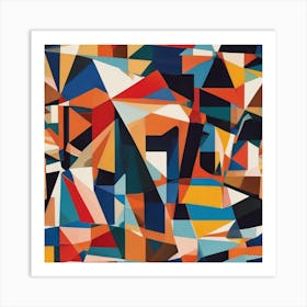 Abstract Geometric Painting 1 Art Print