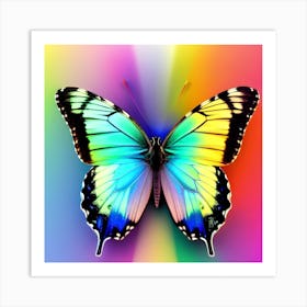 Rainbow Butterfly 15 Art Print