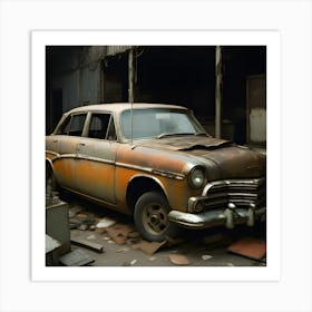 Abandoned Car 5 Art Print