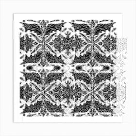 Black And White Seamless Pattern 6 Poster