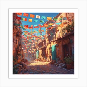 Street In A City 1 Art Print