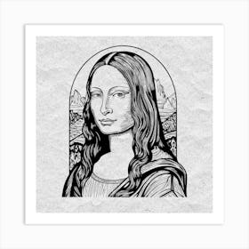 Van Gogh,Mona Lisa Art Print