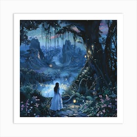 A Mystical Fairy Tale Princess Art Print