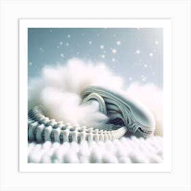 Alien Sleeping 14 Art Print