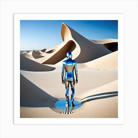 Man In The Desert 151 Art Print