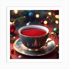 Christmas Tea Art Print