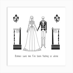 Love Story - Taylor Swift Halloween punny poster Art Print