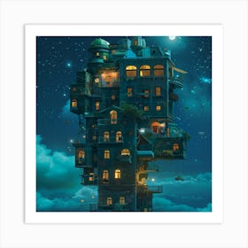 Kawaii House Art Print