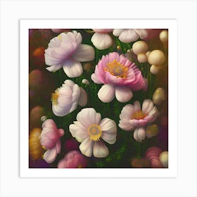 Anemone Flowers 7 Art Print