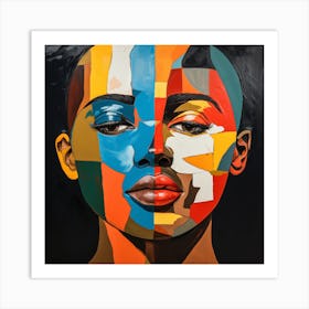 Woman'S Face 20 Art Print