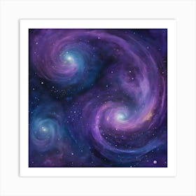 Galaxy Painting 2 Art Print