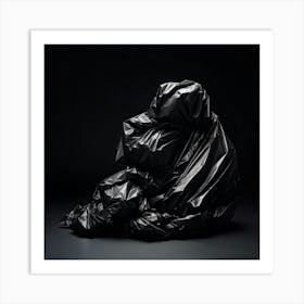 A Discarded Polyethylene Wrapper Artfully Crumpled At The Center Of The Scene Mindlessly Strewn En Art Print