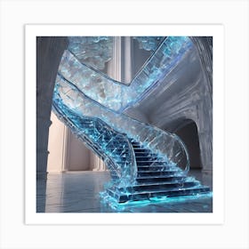 Ice Staircase Art Print