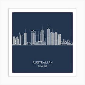 Australian Skyline 1 Art Print