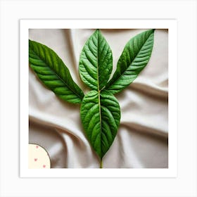 Avocado leaf Art Print