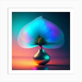 Abstract Flower In A Vase Art Print