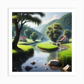 Landscape Painting 158 Art Print