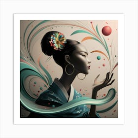 Asian Woman Art Print