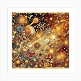 Fractal Halloween Fantasy 1 Art Print