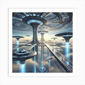 Aerial Walkways And Platform Stratospheric Sovereigns Art Print