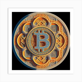 Bitcoin Art Print