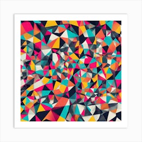 Abstract Triangles Art Print