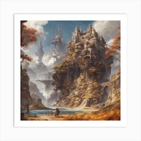 Fantasy Castle 2 Art Print