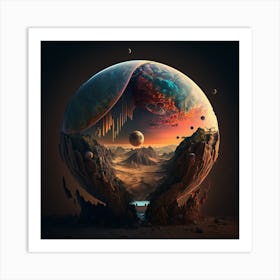 Planet Earth 4 Art Print